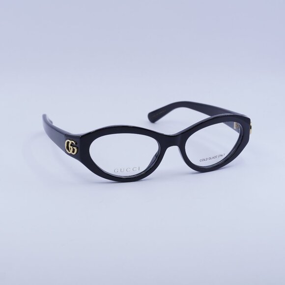 Gucci GG1405O 001 Eyeglasses Black 51mm Cat Eye Frame - Picture 1 of 11
